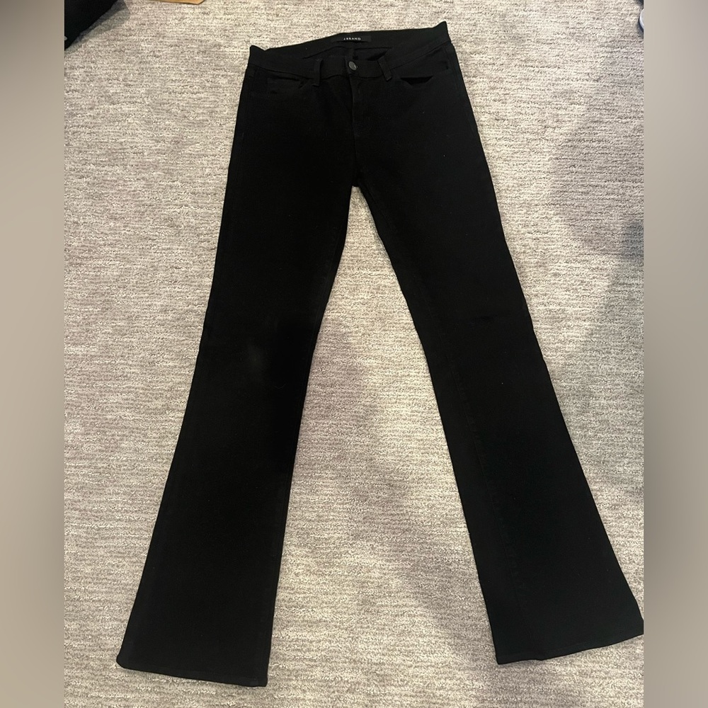 J BRAND Flared Bottom Black Jeans